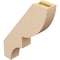 Ekena Millwork 3-inch W x 14-inch D x 18-inch H Ridgewood Rough Cedar Woodgrain TimberThane Knee Brace, Primed BRCUR03X14X18RIDRCPR - alternate 5
